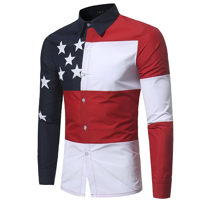 2018 Новый Slim Fit Для мужчин рубашка с длинными рукавами модный бренд одежда Camisa