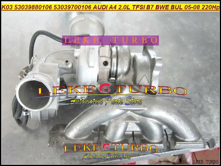 K03 106 53039880106 5303 988 0106 53039700106 06D145701G Турбокомпрессор для AUDI A4 2.0L TFSI B7 2005 2008 BWE BUL