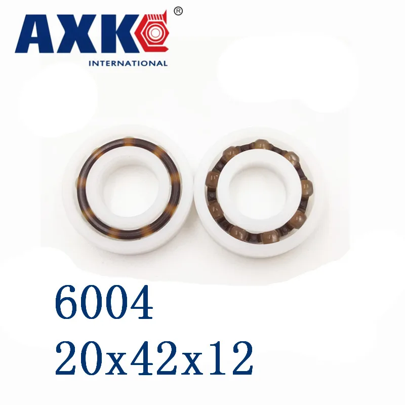 Пластиковые подшипники Axk 6004 Pom (10 шт.) 20x42x12 стеклянные шарики 20 мм/42 мм/12 мм |