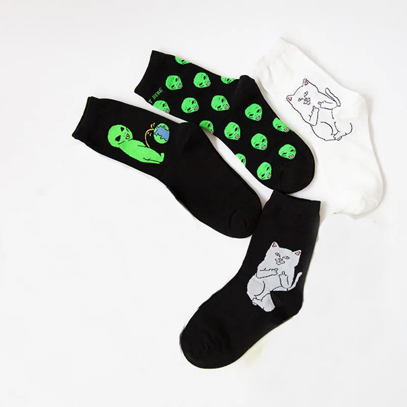 2017 Новые модные унисекс шапки мультфильм кошка искусство забавный чужая планета