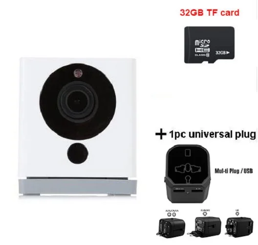 Xiaomi CCTV Mijia Xiaofang 110 градусов F2.0 8X1080 P цифровой зум смарт-камера IP Wi-Fi беспроводное приложение управление Camaras Cam - Цветной: Universal 32G SD