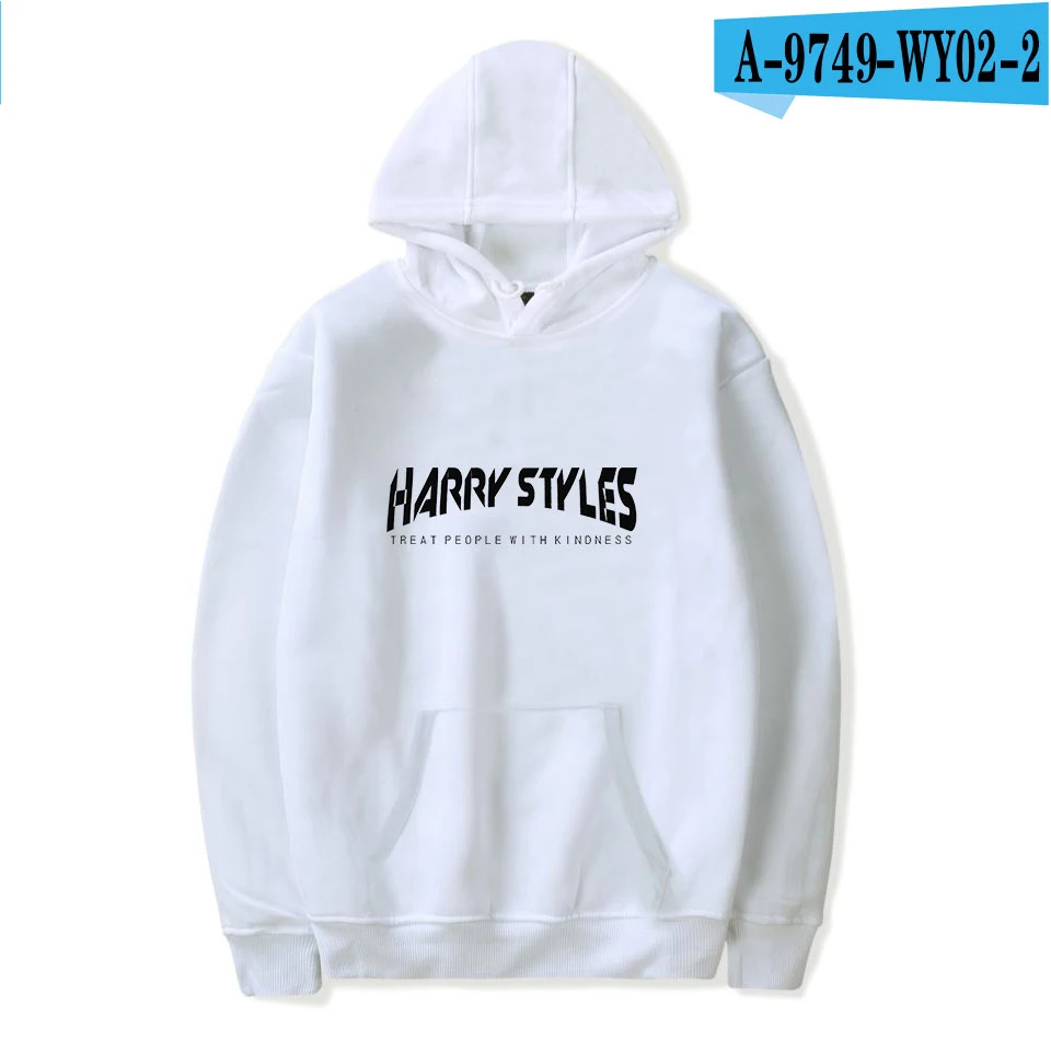LUCKYFRIDAYF Harry Styles» относиться к людям с доброте толстовки с капюшоном и принтом Для женщин/Мужская модная уличная одежда с капюшоном, толстовка, повседневные худи - Цвет: white