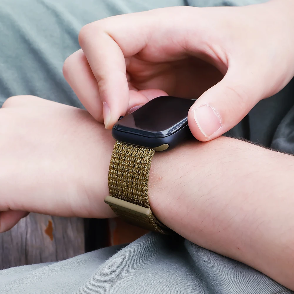 Ремешок для Apple Watch, ремешок для Apple Watch 5, 4, 44, мм, 42 мм, iwatch band 3, 2, 5, 42 мм, 38 мм, Спортивная петля, correa, нейлоновый ремешок для часов