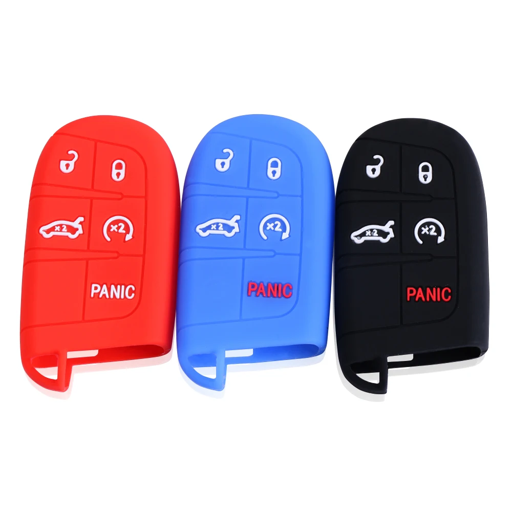 Силиконовый чехол для ключей от машины JEEP Grand Cherokee Dodge JCUV Дарт Journey Chrysler 300C Fiat 5