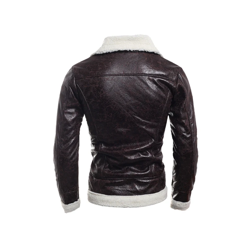 Leappls Искусственная кожа Для мужчин модные бархатные лайнер jaqueta motoqueiro косой