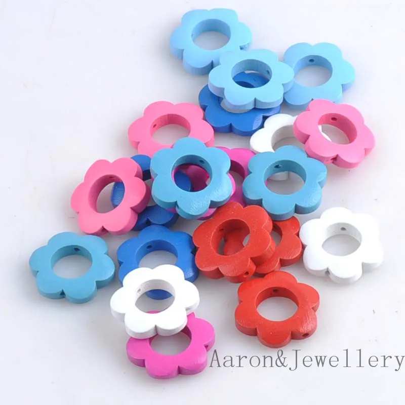 30 шт Смешанные гирлянды деревянные бусины для изготовления ювелирных изделий 26