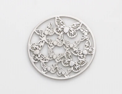 20 шт./лот 22 мм круглые полые плавающие оконные пластины подходят для 30 магнитного