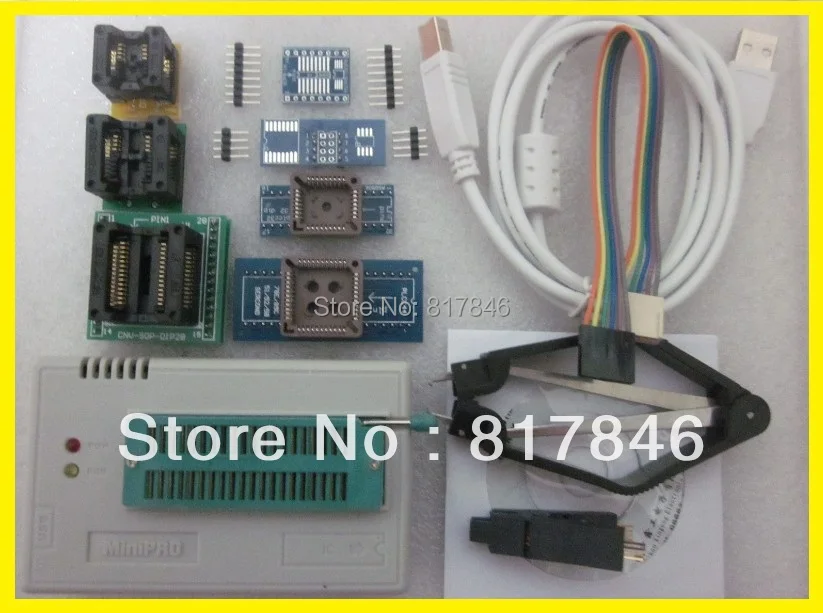Программатор V10.35 XGECU TL866A TL866II Plus Универсальный USB Bios EEPRO AVR Nand flash 24 93 25 MiniPro + 9
