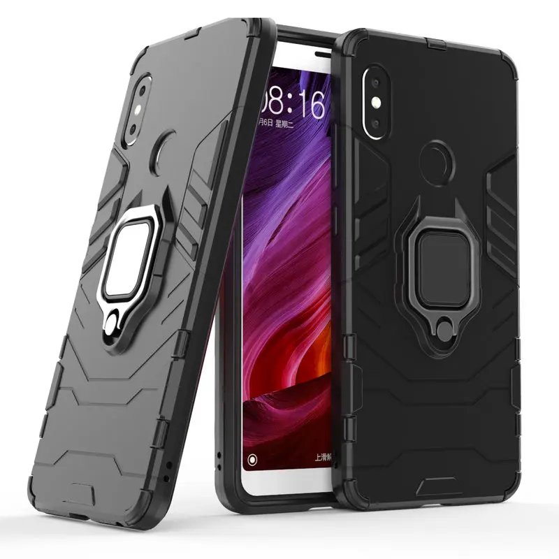 Кольцо Броня чехол для Xiaomi Redmi Note 5 Pro удержания противоударный бампер телефона AI