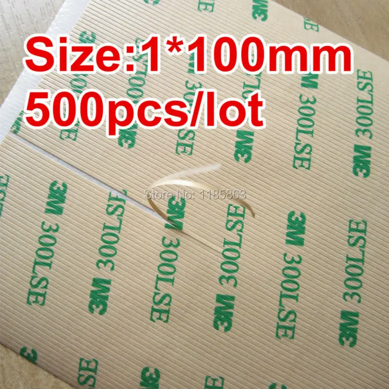

500 шт./лот 1 мм x 100 мм 3 м 9495LE 300LSE высокопрочная Двухсторонняя клейкая лента для ремонта сенсорного ЖК-экрана мобильного телефона