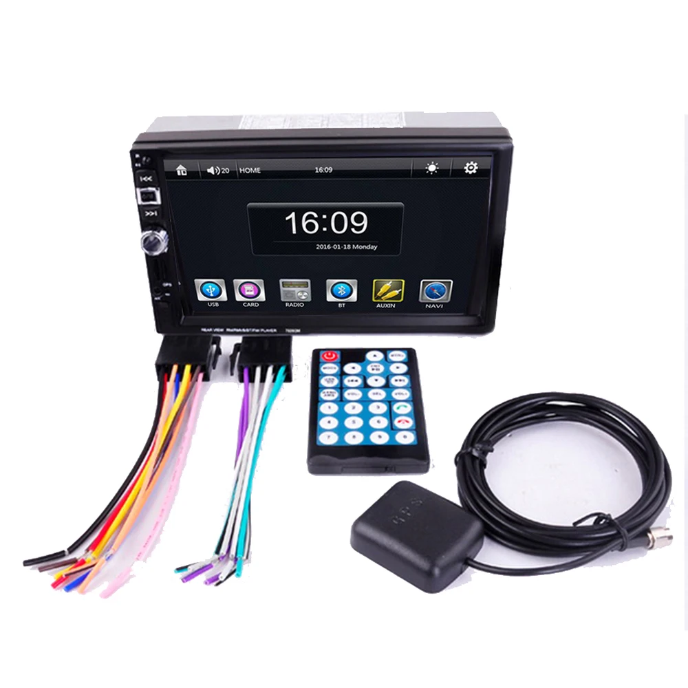 2018 Новый 7026GM с камерой заднего вида/DVR 2 Din Mirror Link GPS навигация Bluetooth 7