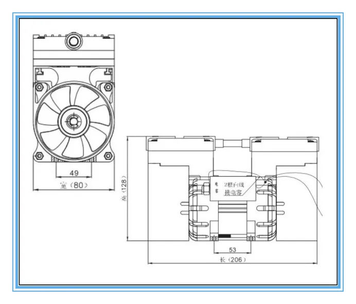 TC-100 AC110V/220 V электрический мини безмасляный мембранный 100 Вт вакуумный насос Медицинский бесшумный насос с 24L/мин вакуумный поток