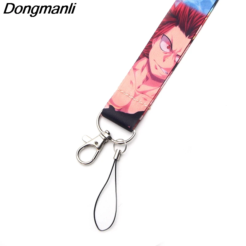 DMLSKY Anime hero boy Keychains Lanyard Neck Key Strap for Phone Keys ID Card Cartoon Lanyards M2347 | Украшения и аксессуары