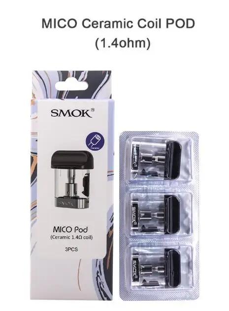 3pc Ceramic Pod only Распродажа! комплект SMOK Mico, электронная сигарета, аккумулятор 700 мАч, электронная сигарета, анти-протекающая сигарета, картридж, катушка VS NORD RPM40 - Цвет: 3pc Ceramic Pod only