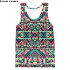 Брендовый жилет PLstar Cosmos, Новинка лета 2018, модные мужские 3d майки, топы с ацтекским принтом, повседневный жилет в ретро стиле с этническим фоном