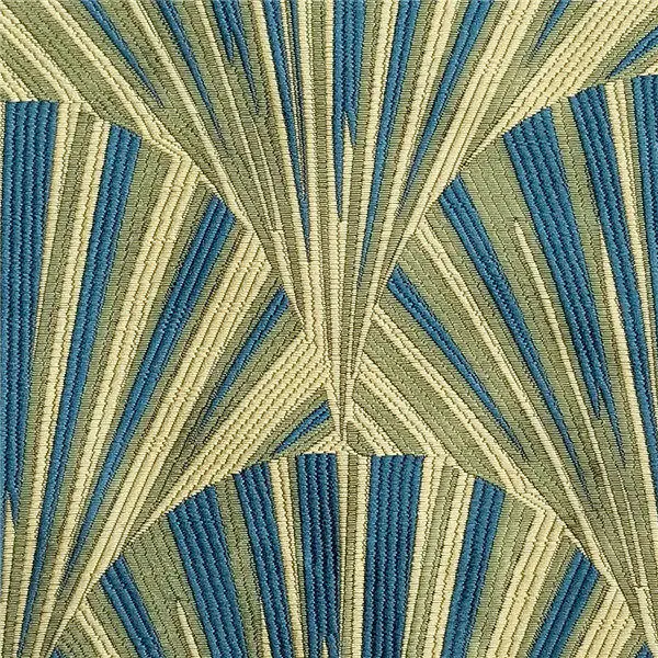 Gold Peacock blue Современные 4 цвета веерообразные жаккардовые Тканые обивки диван мебель интерьер кровать подушка кресло ткани 140 см по метру - Цвет: Gold Peacock blue