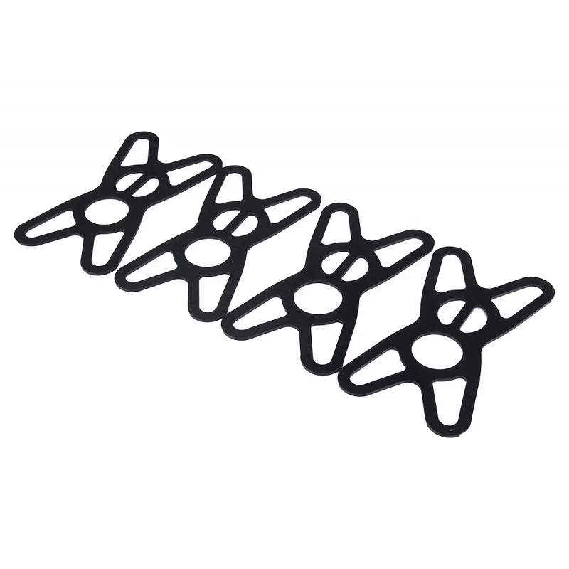 Black 4 Pieces) Bicycle Phone Holder Silicone Band Bike Cycling Handlebar Rubber Band Bands For Mobile Phone Mount Support Bracket - Цвет: Black