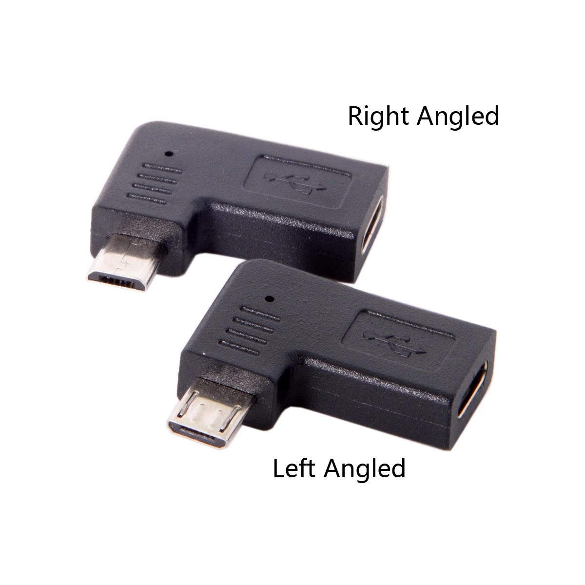 

CY Chenyang USB-C Type-C Female to Micro USB 2.0 5Pin Male Data Adapter 90 Degree Left & Right Angled Type