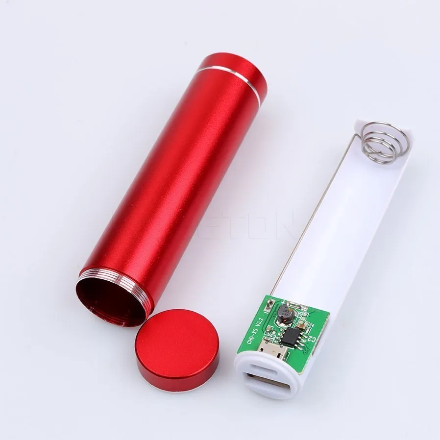Портативный разноцветный внешний аккумулятор USB 5 В/1 А чехол 18650 набор