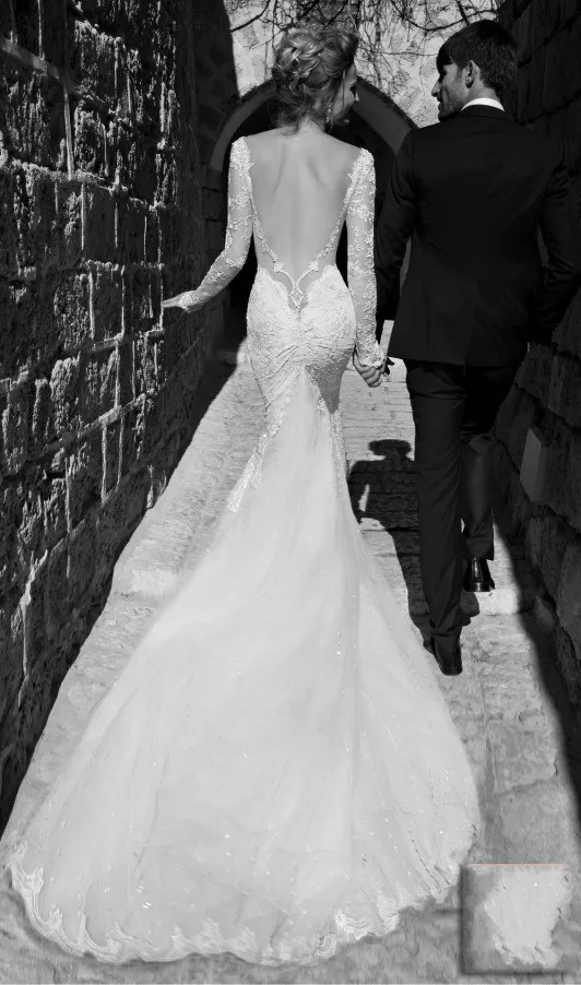 Girls Wedding Dresses Mermaid Floor-Length Court Train Lace Sweetheart Cap Sleeve Full Natural Backless Built-In Bra Tulle Custo | Свадьбы и