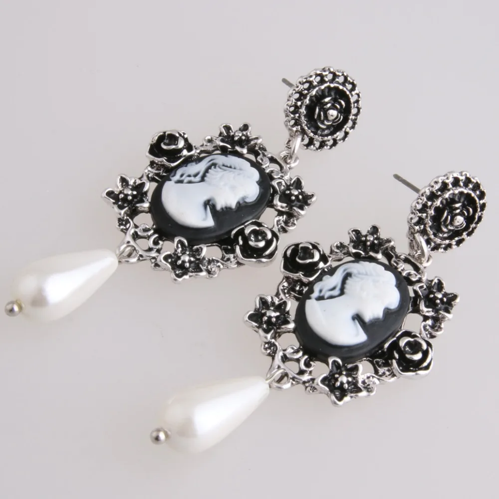 Zouchunfu Oorbellen Vintage Drop Zinc Alloy Earrings for Women Fashion Resin Pearl Long Jewelry Wholesale Pendientes | Украшения и
