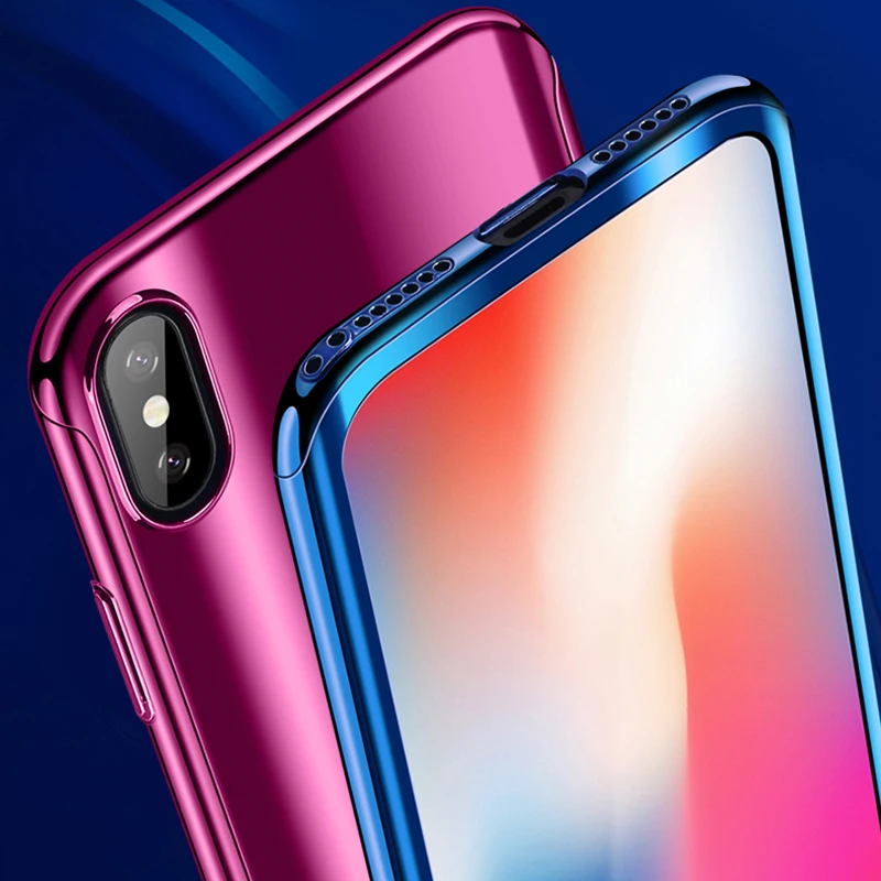 360 Покрытие Зеркало чехол для iPhone X 8 7 6 S Plus SE крышка полная защита Чехлы samsung galaxy S7 S8