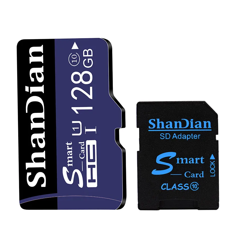128 ГБ SHANDIAN реальная емкость оранжевый Micro sd карты высокая скорость 32 ГБ 16 ГБ 8 ГБ 4 ГБ карты памяти Бесплатный адаптер карты пакет - Емкость: 128 ГБ