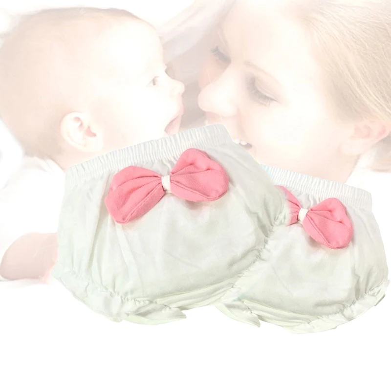1 шт. милые шорты для младенцев хлопковое нижнее белье с большим бантом трусы