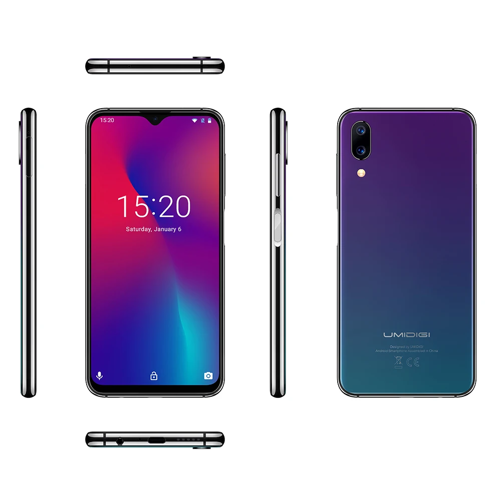 UMIDIGI One Max мобильный телефон 4 ГБ 128 ГБ 6,3 дюйма Helio P23 Восьмиядерный Android 8,1 16 Мп+ 12 МП 4150 мАч NFC Face ID 4G смартфон