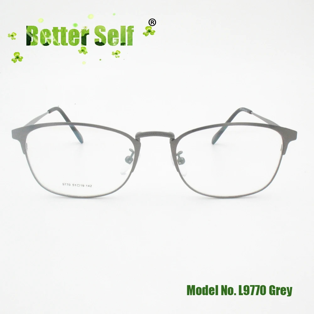 Мужские и женские квадратные очки L977 с прозрачными стеклами полной оправой в