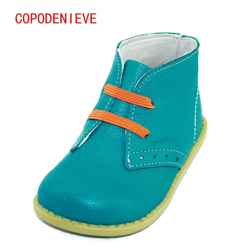 COPODENIEVE Chaussures enfants модные зимние ботинки martin для мальчиков и девочек короткие botas