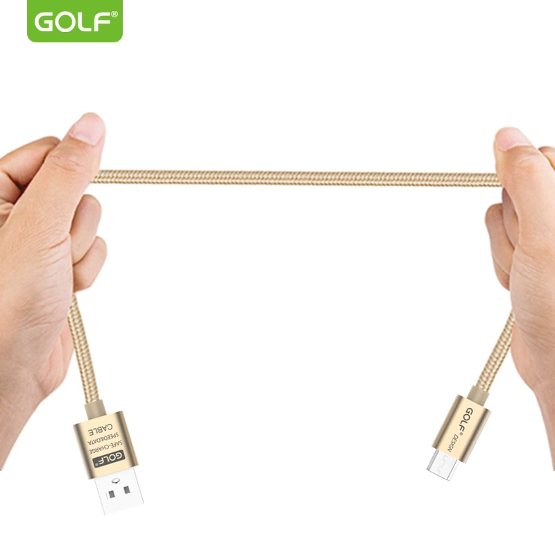 GOLF 3m металлический кабель Micro USB в оплетке для Huawei Mate 8 Samsung S6 S7 LG G3 G4 V10 Android Phone