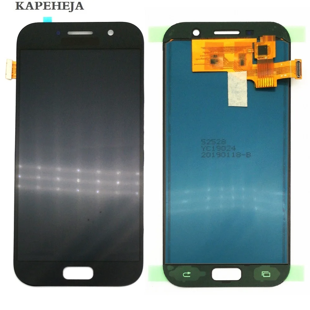 Можно регулировать яркость lcd для samsung Galaxy A5 lcd A520 SM-A520F lcd дисплей кодирующий преобразователь сенсорного экрана в сборе