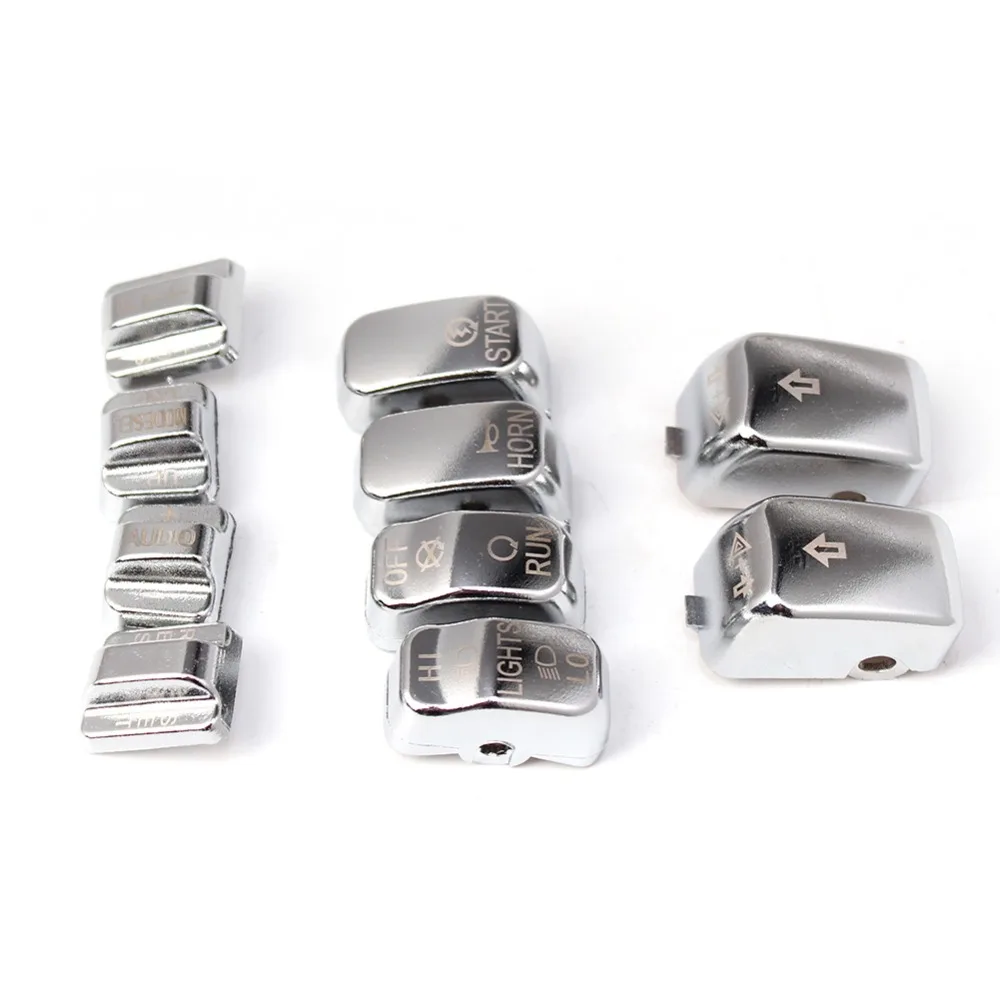 10 шт. черные хромированные кнопки из АБС пластика с ручным управлением для Harley 1996