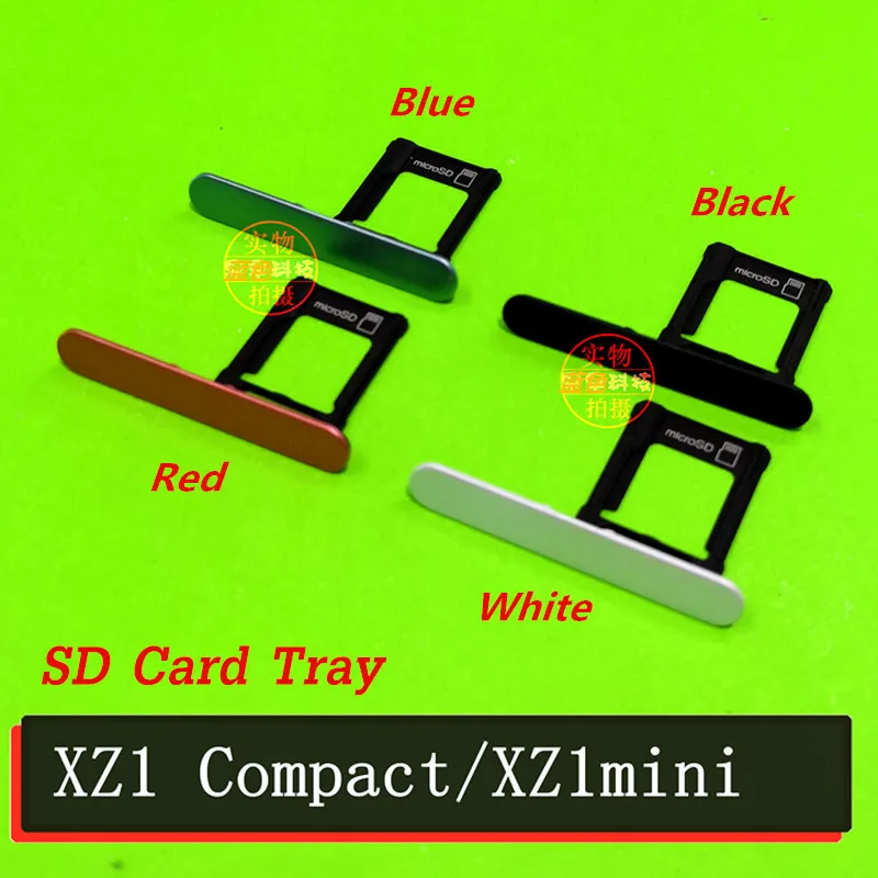 Оригинальный держатель для sim карты лоток Sony XZ1 Compact mini G8441 Nano SIM Micro SD подставка