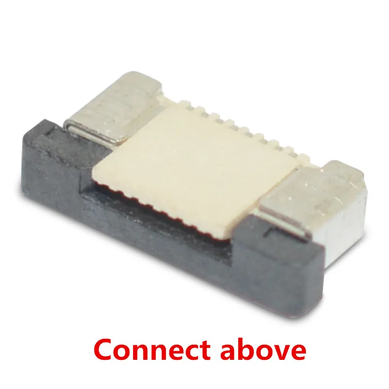 Разъем FPC FFC 0,5 мм 1,0 мм плоский кабель Разъемы PCB SMT ZIF 4 5 6 7 8 10 12 16, 18, 20, 26 28 30 32 36 40 50 54 60p - Цвет: Connect above