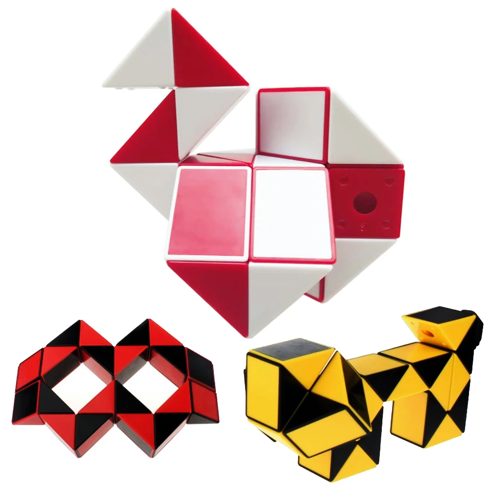 

Snake Puzzle 24 Segments Creative ShengShou Cubes Twenty-four Parts Cube Magic Ruler Cube Toy for Kids Cubo Megico