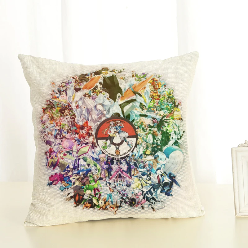 Наволочка для подушки с покемоном декоративная наволочка дивана Пикачу домашний