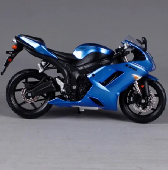 MAISTO 1:12 Kawasaki Ninja ZX 6R синяя модель мотоцикла и велосипеда игрушка в коробке |