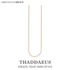 Круглое ожерелье-цепочка Belcher, ювелирные изделия из новой нитки в европейском стиле, розовое золото, Подарочная бижутерия для мужчин и женщин, 2017