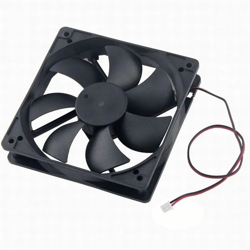 Gdstime 1 шт DC 12V 120mm x 25mm 2-Wire 12025 чехол для компьютера ПК кулер 12 см вентилятор