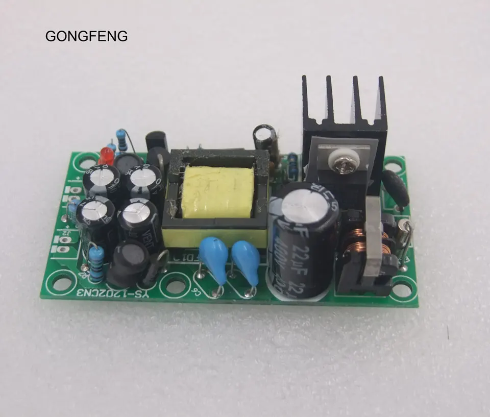 GONGFENG 6PCS NEW Green Board 12V\5V All isolated Switching Power supply /AC-DC Module /220V Free shipping Wholesale TO Russia |