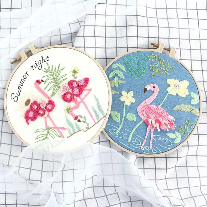 Европа Сделай Сам лента вышивка с вышивкой и цветочным принтом набор для