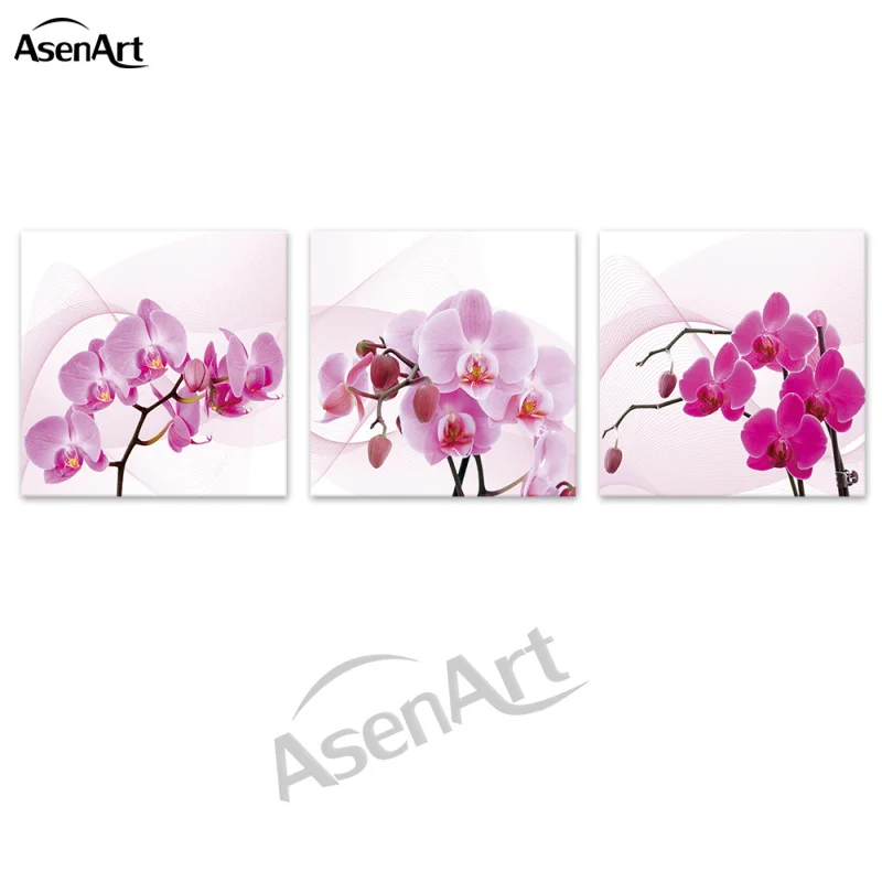 Бабочка Орхидея фаленопсис настенный китайский Арт холст картины маслом для