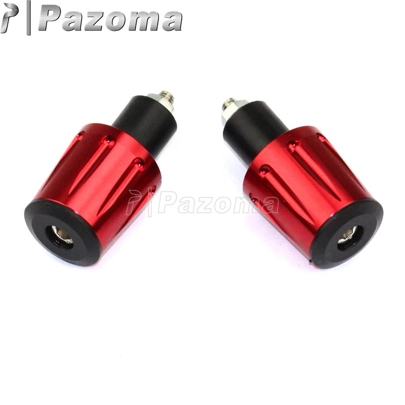 Универсальная мотоциклетная красная заглушка Pazoma 7/8 дюйма Концевая для руля