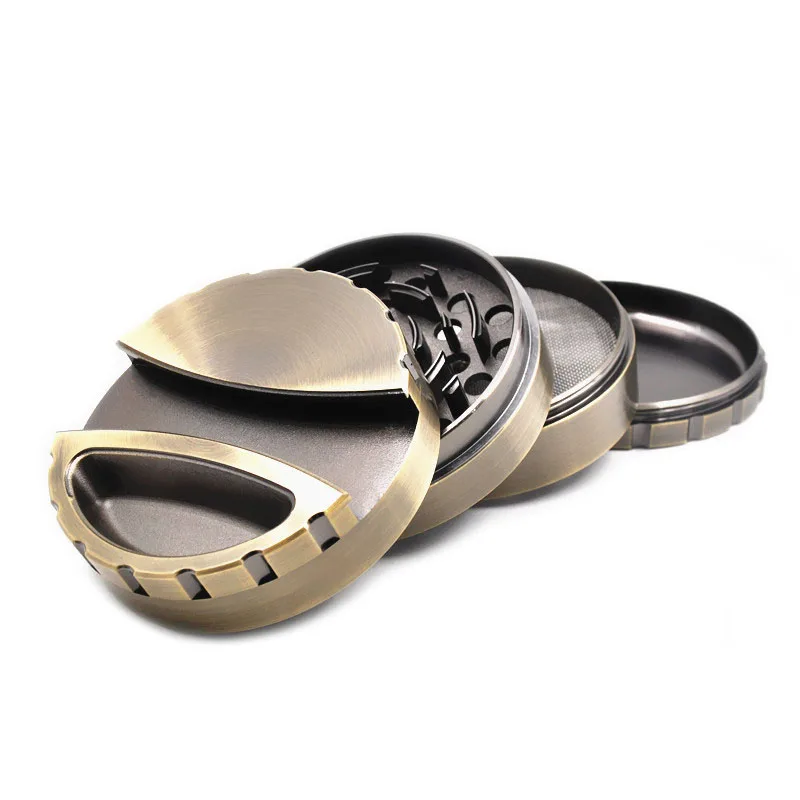 HORNET 80 MM 4 Parts Tobacco Grinder Crusher Large Heavy Zinc Alloy Blade Teeth Herb With 78MM Paper Holder | Дом и сад