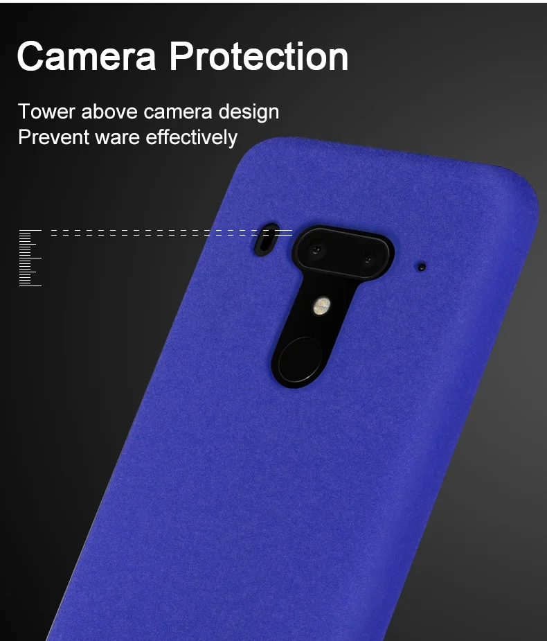 Чехол IMAK Для htc U12 Plus, матовый пластиковый чехол на заднюю панель для htc U12 Plus U12+ с подарочной защитой экрана