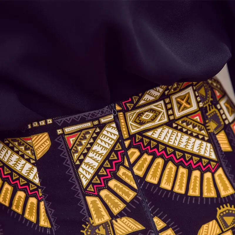 Юбка-карандаш женская с высокой талией принтом батальных размеров | Женская