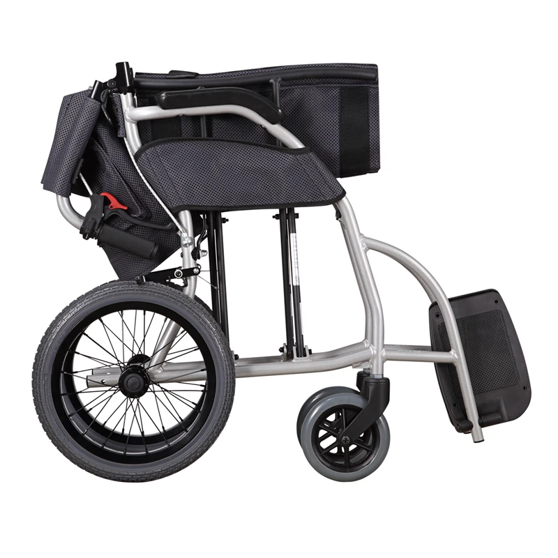 folding Aluminum Alloy Wheelchair Km-2500 Ultra Lightweight Portable Disabled Old Man Walking |