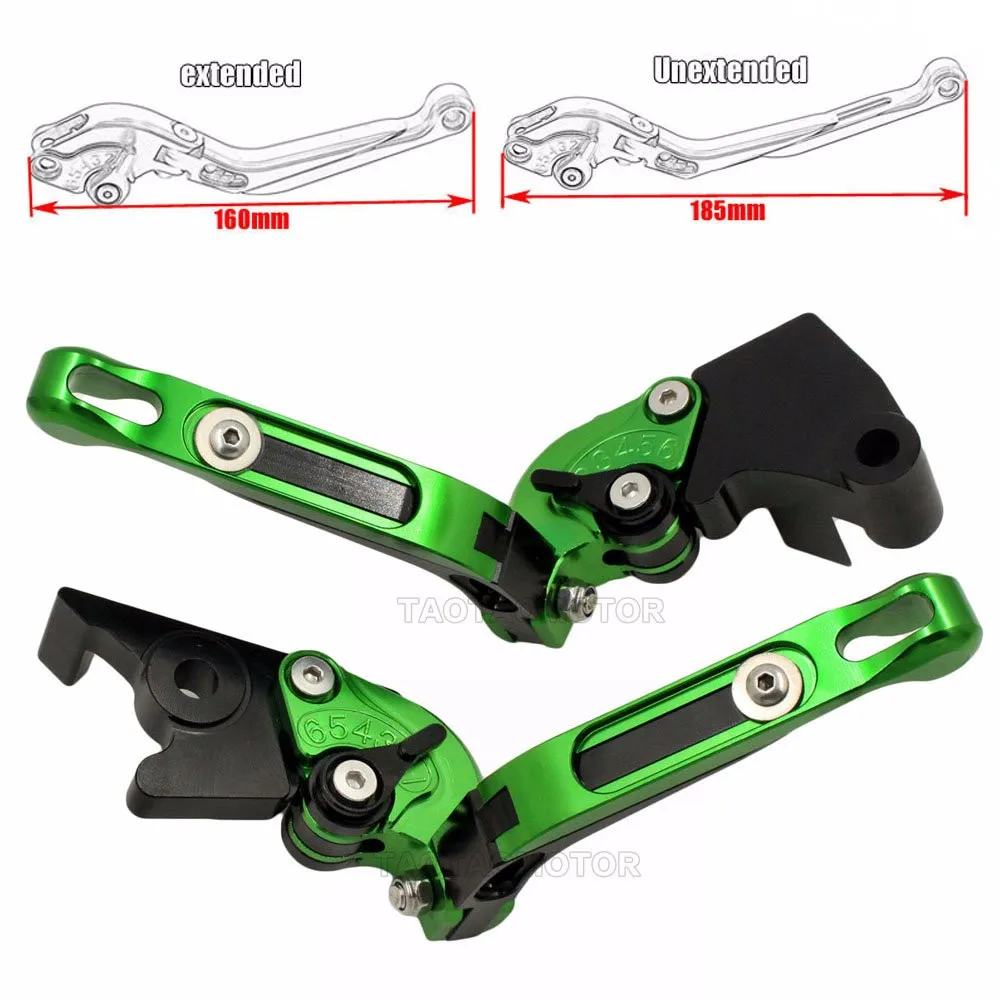 Новинка мотоциклетные регулируемые складные выдвижные рычаги тормоза и
